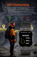 Montre connectée d'extérieur KR92 2025 Nouveauté avec GPS, altimètre, pression, boussole, lampe de poche, cadran IA, GPT, étanche 1ATM, montres de sport, Reloj