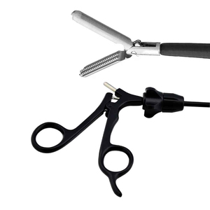 เครื่องมือผ่าตัดแบบใช้ซ้ำได้ ขนาด 5 มม. แบบ Laparoscopic Debakey Grasper  ชนิดไม่ทำให้เกิดการบาดเจ็บ  แบบมีฟันเลื่อย  ยาว 45 ซม. ทำจากสแตนเลสสตีล ได้รับการรับรองมาตรฐาน CE - Product Image 1