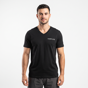 Camiseta de Cuello en V para Hombre, de Algodón Grueso y Transpirable, Corte Regular, Lisa, Ropa con Estampado Personalizado para Uso Diario - Product Image 4