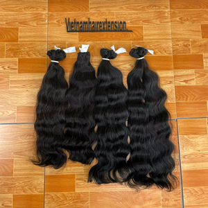 Extensions de cheveux 100% naturels vierges Remy, tissage invisible, longueur 8"-40", style ondulé naturel, 100g - Product Image 1