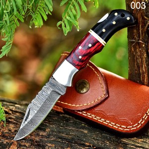 Cuchillo Plegable de Acero de Damasco de Grado Industrial UA Supplies OEM con Punta Clip de 6.5 Pulgadas de Longitud Total, Herramienta EDC para Exteriores - Product Image 1