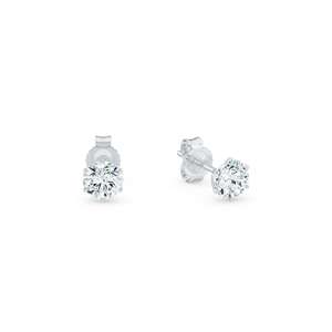Preciosos Pendientes de Moissanita de Corte Redondo con 6 Puntas, Plata de Ley 925, Regalo Ideal para Aniversario o Fiesta para tu Pareja - Product Image 4