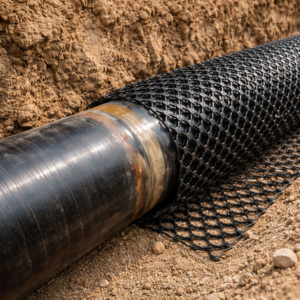 HDPE Rockshield Geonet | Industrial <b>Plastic</b> Geosynthetic | Heavy Duty Pipeline Protection <b>Net</b> for Oil & Gas Applications - Product Image 2