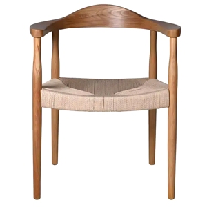 Silla de Comedor Moderna de Madera de Teca Sólida y Ratán – Fabricante de Muebles Duraderos Hechos a Mano para Restaurantes, Cafés y Hoteles - Product Image 2