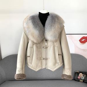 Women's Genuine Leather Eco-Friendly Finished Jacket (3 Colors) Biker Style with Zip Pockets Regular Coat for Winter - Product Image 5