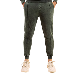 Wholesale Mangoes Fashion Men's 100% Cotton Streetwear Tracksuit Acid Wash 3D Embroidery Logo Soft Cotton Fabric Breathable - Product Image 4