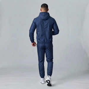Ensemble de survêtement respirant pour homme Hawk Eye Sports, sweat à capuche en molleton fin 300g, coupe ajustée, avec fermeture boutonnée sur toute la longueur - Product Image 5