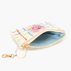 Pochette de luxe brodée à la main avec perles, motif homard, personnalisée avec sequins et perles, fermeture éclair, cadeau de créateur - Product Image 3