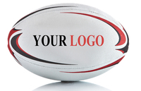 Ballon de rugby d'entraînement avec vessie en caoutchouc butyle, avantages pour la manipulation du ballon, les coupes de pied, la discipline des joueurs, cartons jaunes, personnalisable