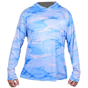 Sweat à capuche de pêche pour la pêche en bord de mer UPF50 Imprimé Imperméable Coupe-vent Respirant 100% - Product Image 2