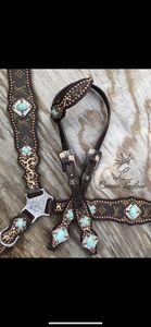Ensemble de bridon et de harnais western en cuir fait main 2026 avec têtière et peitoral/collier – Qualité supérieure pour l'équitation, tailles personnalisées - Product Image 3
