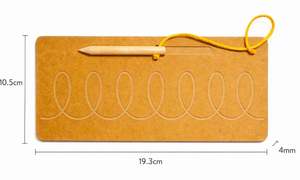 Juguete de Madera con Tablero de Trazado de Bucles para Niños, para el Aprendizaje Temprano, Juguete Educativo para Jugar y Aprender - Product Image 3