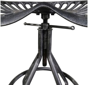 Ghế Ngồi Máy Kéo Nhà Nông Nghiệp Mộc Mạc Thiết Kế Cổ Điển Mới Tốt Nhất Ghế Quầy Bar Có Thể Điều Chỉnh Độ Cao Ghế Xoay Bằng Gang Đúc - Product Image 4