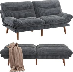 Sofá de 2 Plazas Tapizado de Lujo Estilo Mid-Century Personalizado con Reposabrazos de Madera para Muebles de Salón de Hotel - Product Image 6