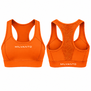 Sujetador deportivo de yoga negro personalizado para mujer, de alto soporte, sin costuras, transpirable, elástico, top corto premium para fitness - Product Image 5