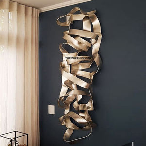 Decoración de Pared Creativa para Sala de Estar, Arte de Pared de Metal Redondo, Decoración de Pared Nórdica Tridimensional para el Hogar - Product Image 6