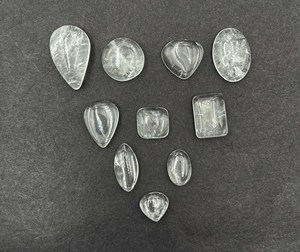 Natural Crystal Quartz Mix Shape Cabochon Loose Gemstone Lot 12-20 MM Crystal Quartz Gemstone For Handmade Jewelry Making - Product Image 1