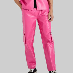 กางเกงหนังผู้ชายคุณภาพสูง ระบายอากาศได้ดี น้ำหนักเบา ขายส่ง ออกแบบโลโก้ของคุณเอง กางเกงหนังฟอกผู้ชาย - Product Image 2