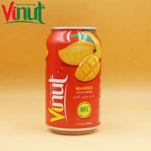 330ml VINUT Goût Original Mangue Boîte de conserve HACCP ISO Certifié Boissons Rafraîchissantes Échantillon gratuit Répertoire des fournisseurs - Product Image 1