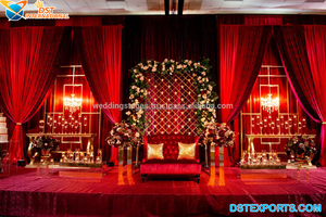 Elegant Reception Stage Decor <b>Candle</b> Walls Trendy <b>Wedding</b> Decor <b>Candle</b> Wall Backdrop Stylish <b>Wedding</b> <b>Candle</b> Holder Back Walls - Product Image 3