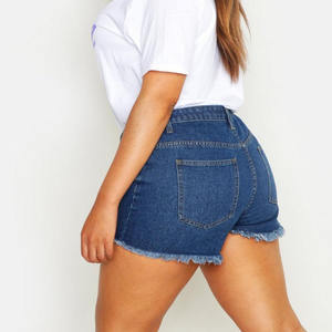 Shorts en jean pour femmes, design populaire, nouvelle arrivée, vente en gros directe d'usine, prix compétitif, quantité OEM, quantité en vrac, option logo personnalisé - Product Image 2