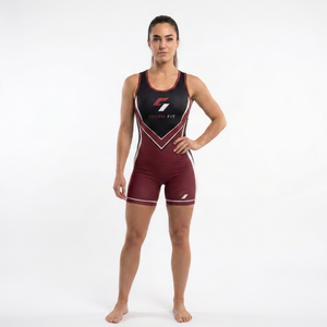 Custom <b>Women's</b> Wrestling <b>Singlet</b> Fitted Stretch Moisture Wicking Breathable Quick Dry Spandex Polyester Athletic Wear - Product Image 3