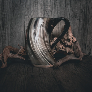 Medieval Style Viking Drinking Horn Mug (Buffalo Horn)-Eco-Friendly Polished for Wine/<b>Beer</b> for Parties & Weddings - Product Image 4