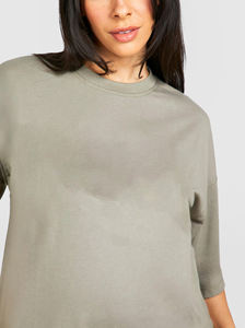 Conjunto de Dos Piezas para Niña, Camiseta de Cuello Redondo y Pantalones Cortos con Cintura Elástica, 100% Algodón, Tallas Grandes, Hombros Caídos, Mangas Cortas, Hecho a Medida - Product Image 5