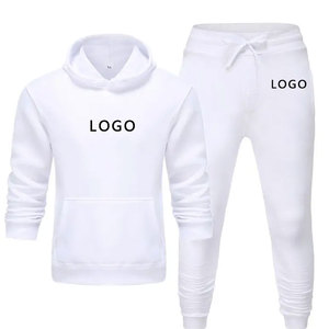 Conjunto Deportivo Informal Personalizado con Capucha para Hombre, Dos Piezas, 100% Algodón, Ropa Deportiva para Correr, Traje de Gimnasio para Invierno - Product Image 4