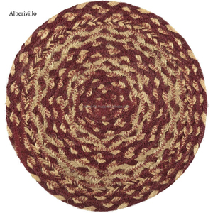 Sous-verre en coton résistant à la chaleur de style bohème, taille et couleur personnalisables, pour la cuisine, fabriqué en Inde - Product Image 1