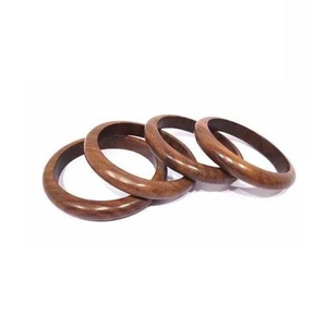 Juego de Brazaletes de Madera Natural con Acabado de Calidad, Precio Económico, Joyería de Moda Hecha a Mano de Lujo para Mujeres y Niñas, Brazaletes de Madera para Fiestas - Product Image 4