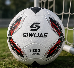 Balón de Fútbol de Entrenamiento Talla 3, Cuero PU, Duradero, Ecológico, para Interiores y Exteriores, para Adultos y Niños - Product Image 1