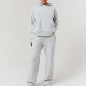 Ensemble de survêtement pour femme, deux pièces, respirant, confortable, tissu doux, idéal pour l'entraînement, la salle de sport, la course à pied, les voyages et l'usage quotidien actif - Product Image 2