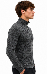 Chaquetas de Entrenamiento con Estampado Sublimado para Hombre, Chaqueta de Compresión Ajustada, Cuello Alto, Logotipo Personalizado, Chaquetas Ajustadas para Hombre - Product Image 6