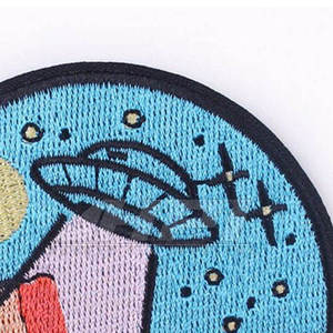 Custom 3D Embossed Rubber PVC <b>Sew</b>-<b>On</b> <b>Patches</b> with Nonwoven Felt Fabric for Clothing - Product Image 2