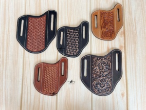 Offre Spéciale couverture de couteau en cuir usiné à la main de Style occidental extérieur pour couteau pliant couverture de couteau élégante - Product Image 6