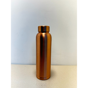 Bouteille d'eau en cuivre pur de qualité supérieure, artisanale, ayurvédique, sans soudure, avec couvercle anti-fuite, pour la salle de sport, le yoga et le soutien quotidien de la santé - Product Image 1
