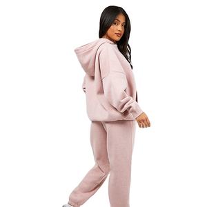 Créez Votre Propre Survêtement Femme 3 Pièces Personnalisé en Tricot Solide Ample et Oversize, Hiver, Épais, Écologique, Style Streetwear - Product Image 6
