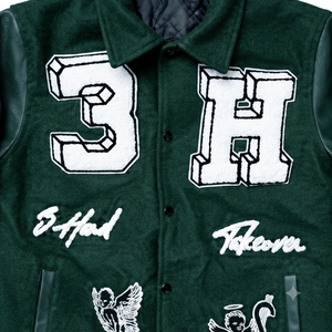 Custom Varsity <b>Jacket</b> Wool Body Sleeve Embroidered Letterman <b>Jacket</b> Wholesale Unisex Streetwear Summer Outerwear Apparel - Product Image 6