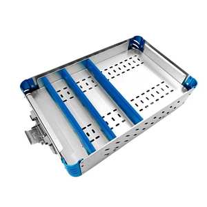 Bandeja de Esterilización de Aleación de Aluminio de Doble Nivel para Almacenamiento de Instrumentos Quirúrgicos Ortopédicos para Hospitales - Product Image 2