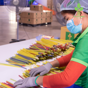 Alta calidad Biodegradable Ecosstraws Paja Arroz Beber Obleas Vietnam Venta al por mayor Muestra gratis Eco-Friendly Caja de cartón de embalaje - Product Image 6