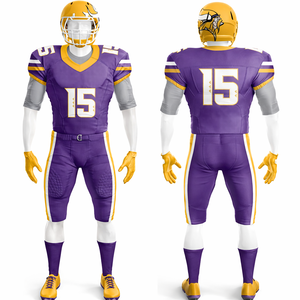 Custom Sportswear American Football Uniform Sublimated Football Jersey Pants Set Short UV Protection Custom Design Print OEM/ODM - Product Image 1