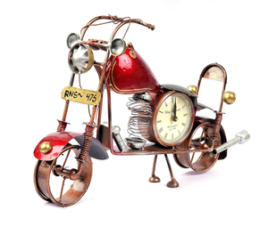 GUNENDRA Crafts Decorative <b>Vintage</b> <b>Wall</b> Décor Bike with <b>Clock</b> Showpiece for Home Décor Made (18x6x12 INCHES) - Product Image 5