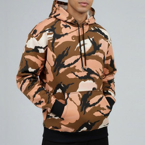 <b>Men's</b> Custom Logo Print Pullover <b>Camo</b> Hooded Sweatshirt Oversize Pullover <b>Hoodies</b> In Reasonable Price - Product Image 4