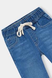 Jean tendance pour homme adulte, coupe droite, en denim tissé lavable, décontracté pour le printemps, durable, avec taille à cordon de serrage - Product Image 6
