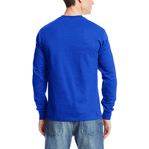 Camiseta de Manga Larga Lisa para Hombre, Diseño Sencillo, Venta al por Mayor, Ropa Masculina de Alta Calidad, Cuello Redondo, Diferentes Tallas - Product Image 4