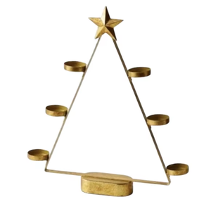 Unicorn Handicrafts Iron <b>Christmas</b> Tree Decorations Gold Finish Modern Style Custom Size Durable Factory Wholesale Holiday Decor - Product Image 6