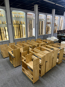 Corbeille à déchets coulissante en bois massif pour meuble de cuisine – Organisateur de rangement pour poubelle coulissante pour design de cuisine moderne - Product Image 5