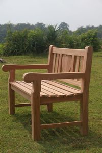 Solid Teak <b>Wood</b> 2 Seater Patio <b>Bench</b> Traditional Design Durable Outdoor Courtyard Furniture Heart Backrest Seat Model BEN12 - Product Image 3
