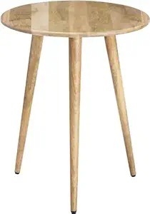 Table basse de salon de style premium avec plateau massif et pieds rectangulaires en bois de manguier robustes - Product Image 4